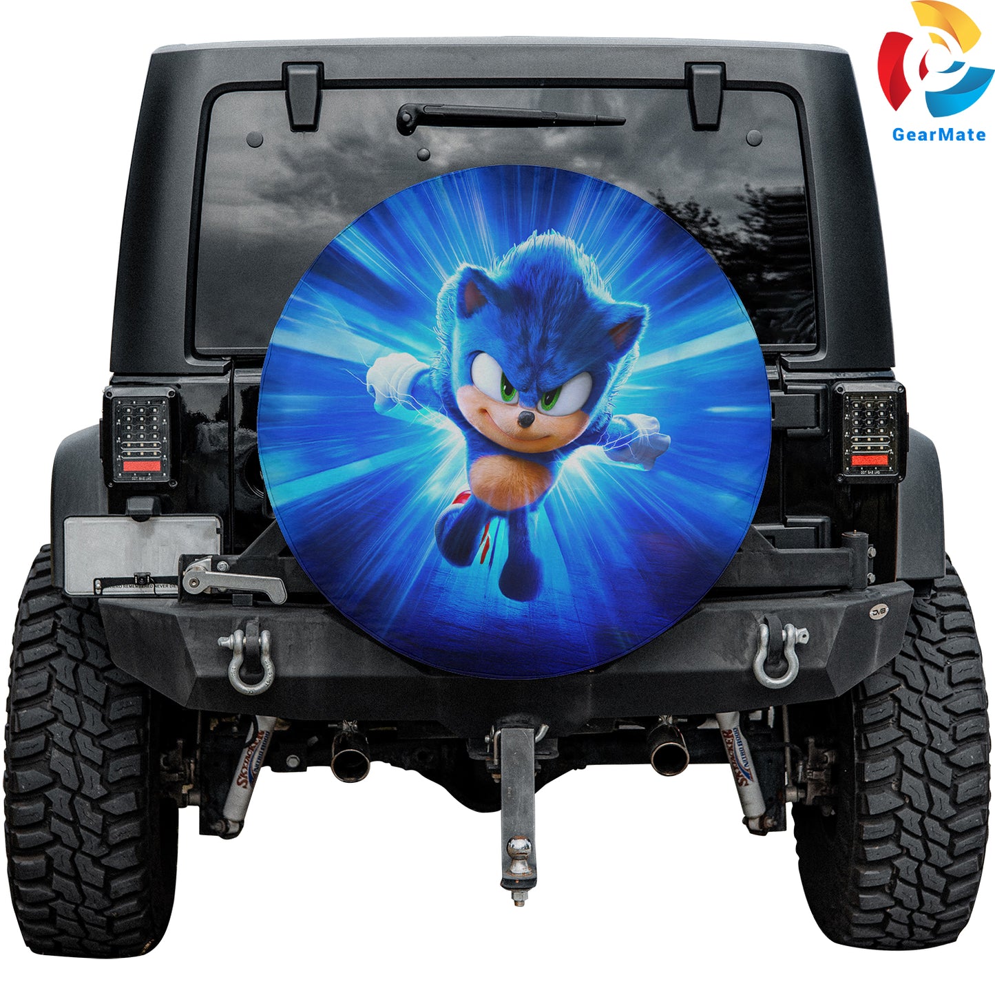 Sonic The Hedgehog Anime Spare Tire Cover – Premium Waterproof UV Resistant Protector