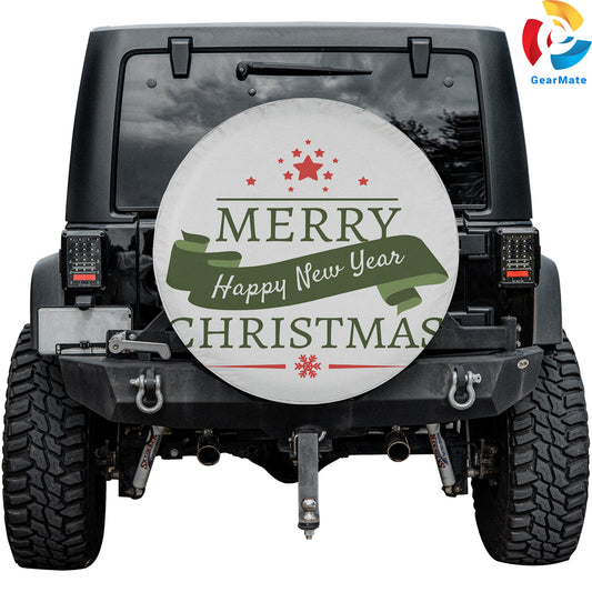 Merry Christmas 2024 Spare Tire Cover – Premium Waterproof UV Resistant Protector