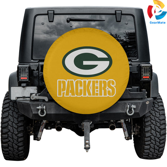 Green Bay Packers NFL Fans Gear Spare Tire Cover – Premium Waterproof UV-Resistant Protector