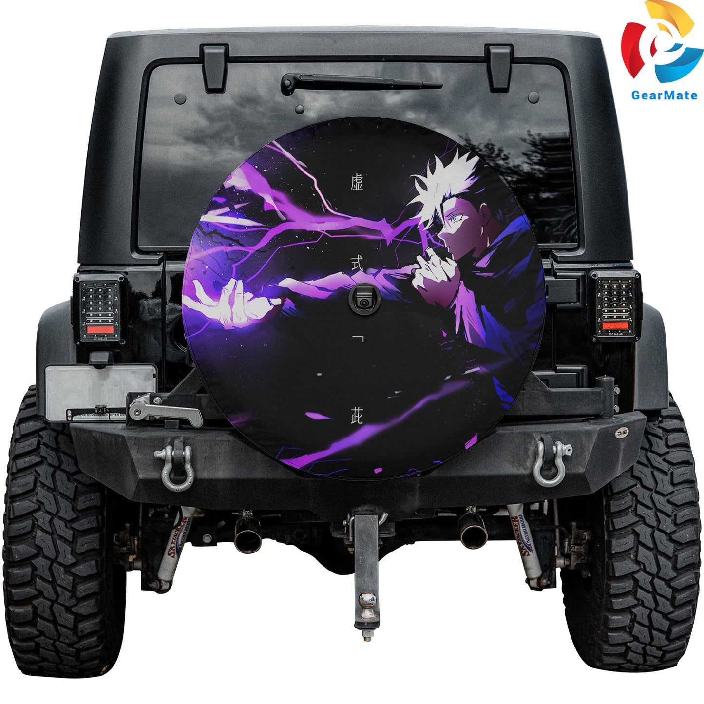 Satoru Gojo Jujutsu Anime Spare Tire Cover – Premium Waterproof UV Resistant Protector