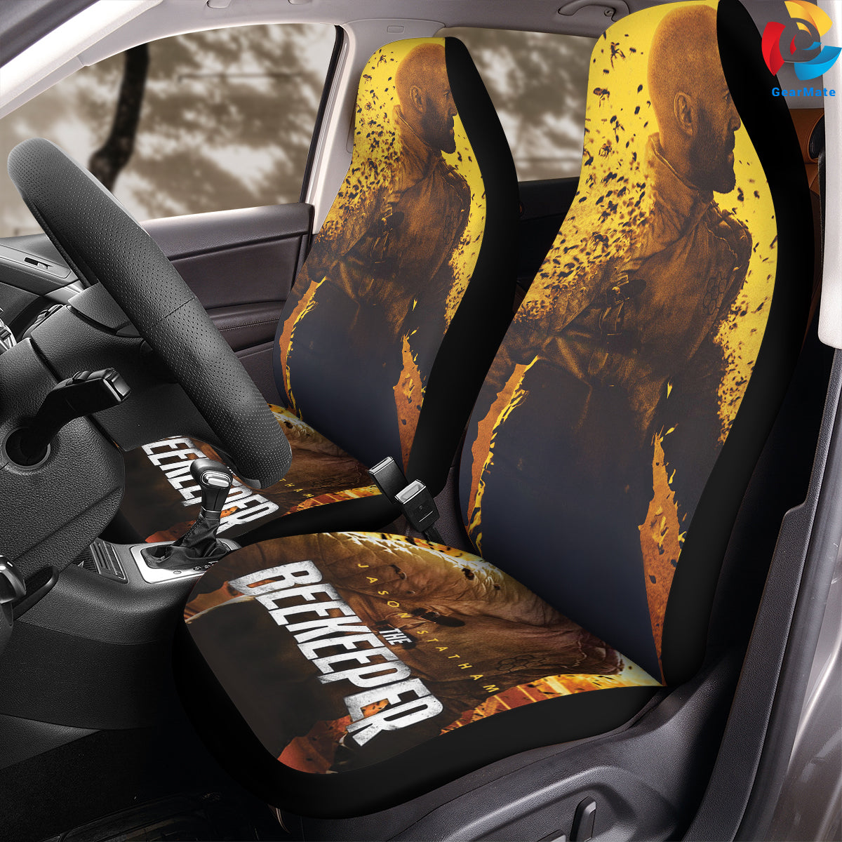 The Beekeeper Car Seat Covers – High Quality Graphic and Polar Fleece Protector Set