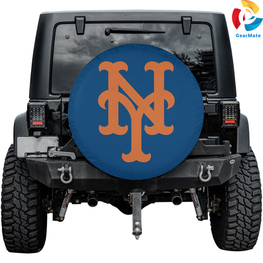 New York Mets MLB Fans Baseball Spare Tire Cover – Premium Waterproof UV-Resistant Protector