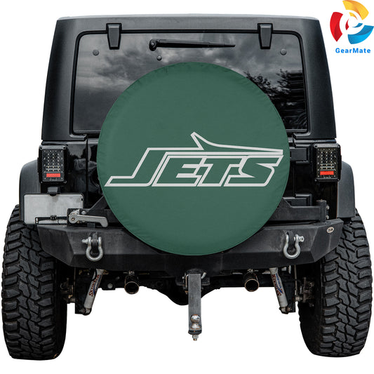 New York Jets Fan Gifts Spare Tire Cover – Premium Waterproof UV-Resistant Protector