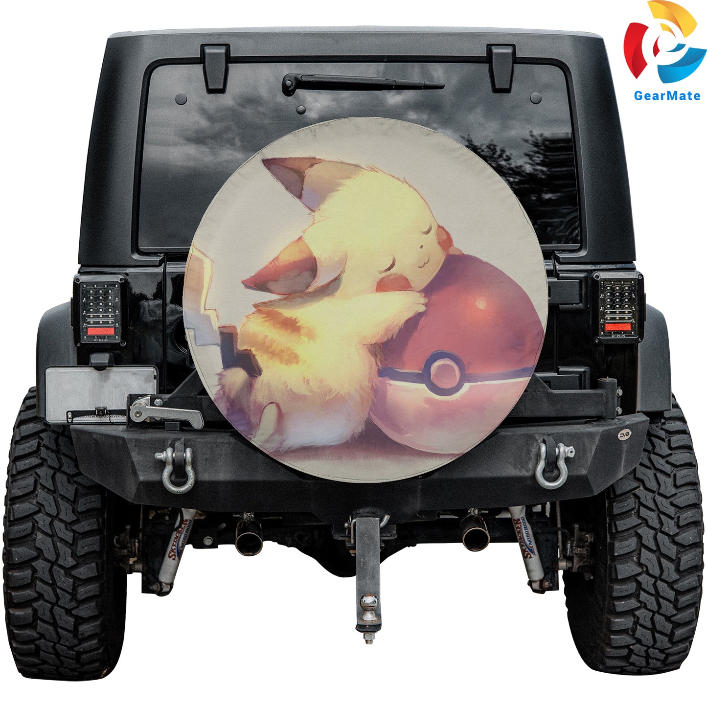 Pokemon Pikachu Anime Spare Tire Cover – Premium Waterproof UV Resistant Protector