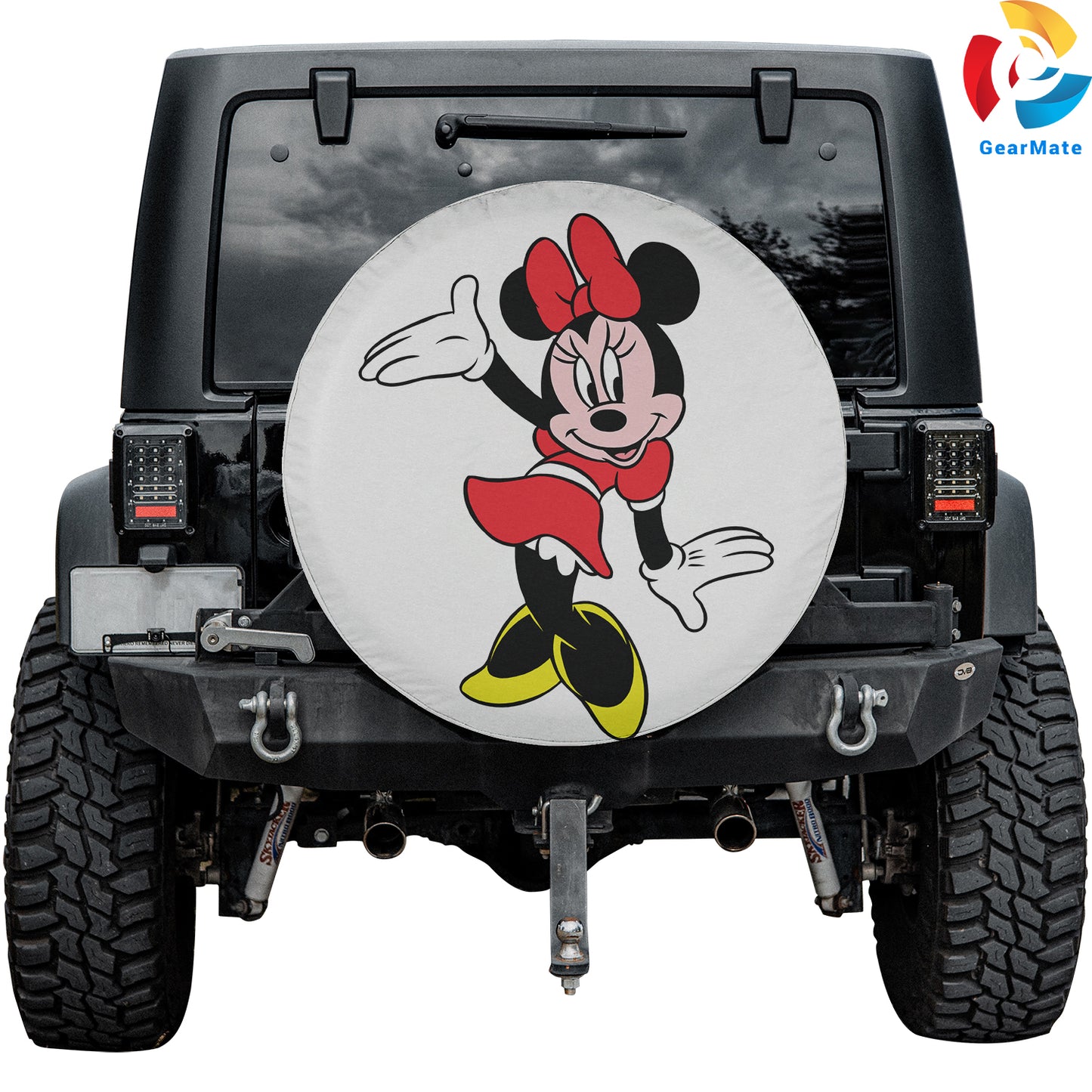 Minnie Mouse Red Dress Spare Tire Cover – Premium Waterproof UV Resistant Protector