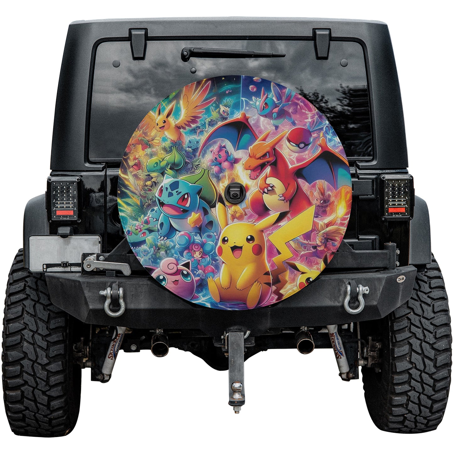 Pokemon United Anime Spare Tire Cover – Premium Waterproof UV Resistant Protector