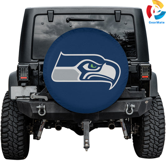 Seattle Seahawks NFL Spare Tire Cover – Premium Waterproof UV-Resistant Protector