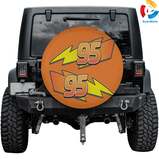 Lightning McQueen Spare Tire Cover – Premium Waterproof UV Resistant Protector