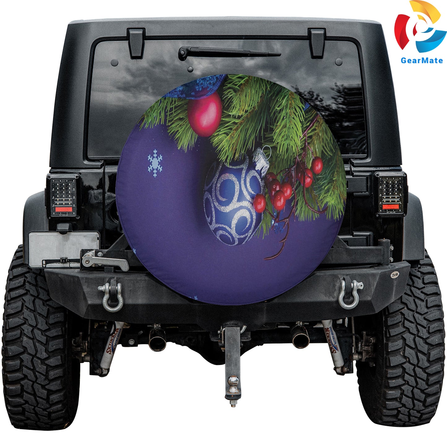 Merry Christmas 2024 Christmas Balls Spare Tire Cover – Premium Waterproof UV Resistant Protector