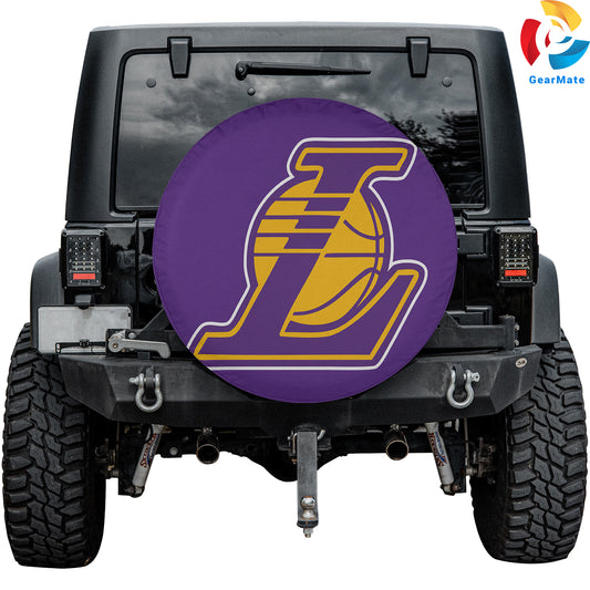 LA Lakers Fan Gear Spare Tire Cover – Premium Waterproof UV-Resistant Protector