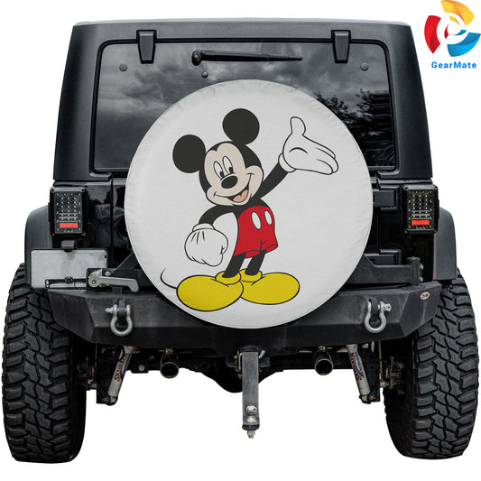 Mickey Mouse Welcome Spare Tire Cover – Premium Waterproof UV Resistant Protector