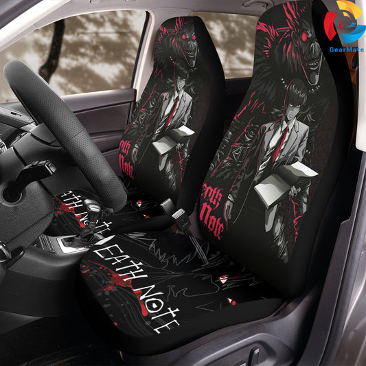 Anime Death Note Lawliet Ryuk Car Seat Covers – High Quality Graphic and Polar Fleece Protector Set