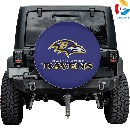 Baltimore Ravens Fans Spare Tire Cover – Premium Waterproof UV-Resistant Protector