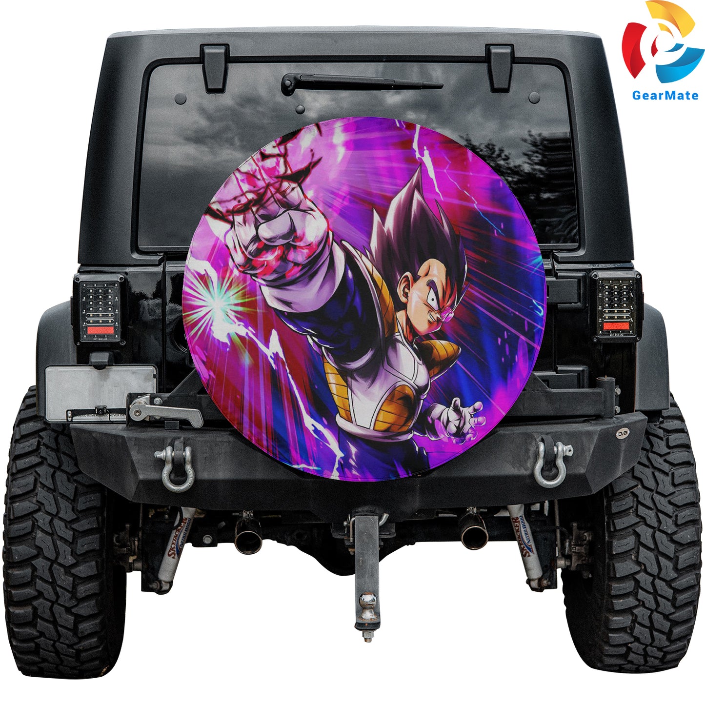 Ultra Vegeta Dragon Ball Legends Spare Tire Cover – Premium Waterproof UV-Resistant Protector