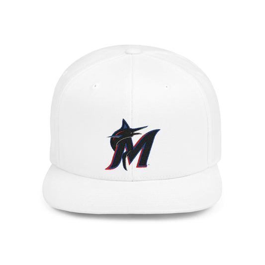 Miami Marlins Flat Bill Snapback – Lightweight, Custom Fit, Premium Quality