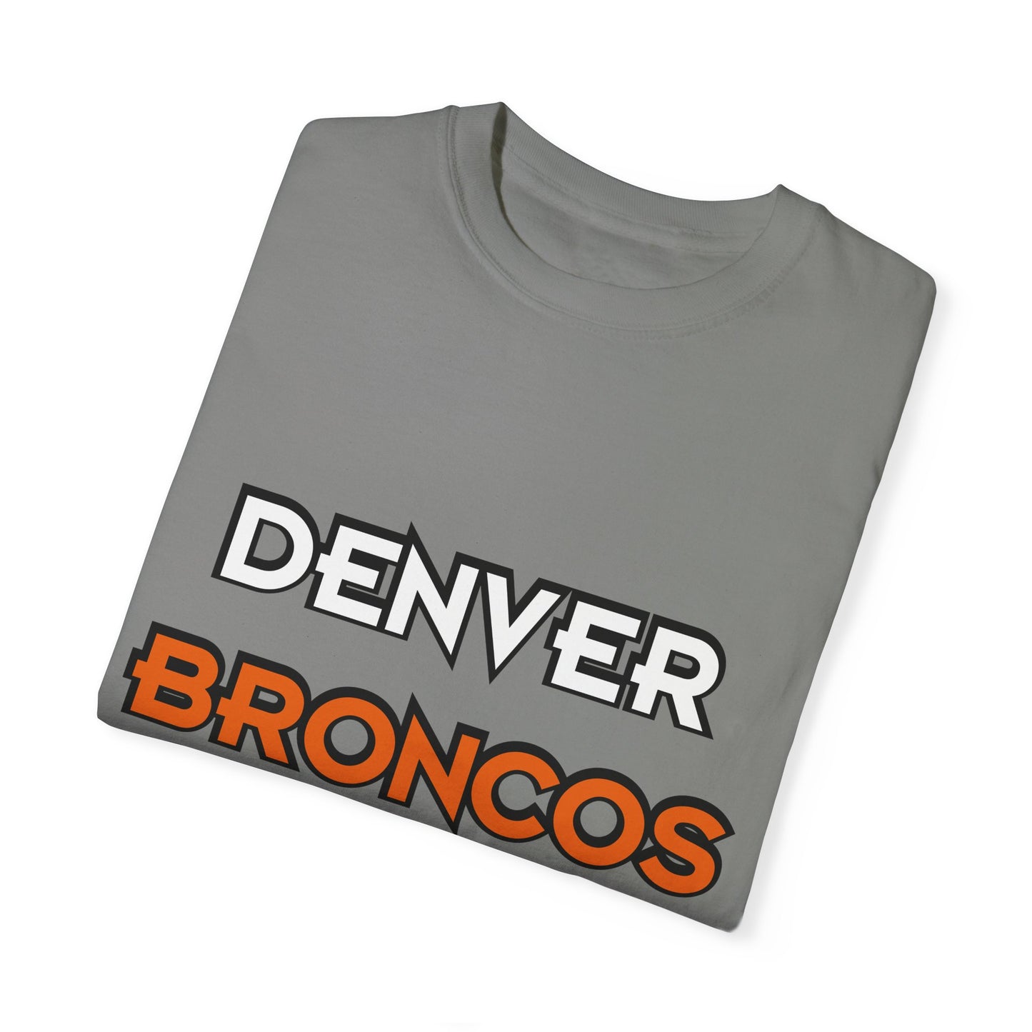 Denver Broncos Pride Garment-Dyed T-Shirt – Premium Cotton Tee for Customization