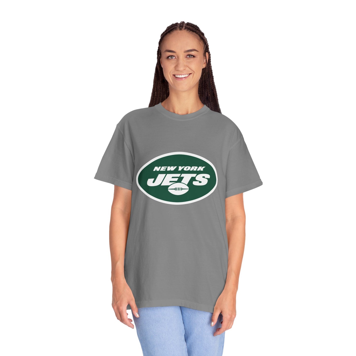 New York Jets Football Merchandise Garment-Dyed T-Shirt – Premium Cotton Tee for Customization