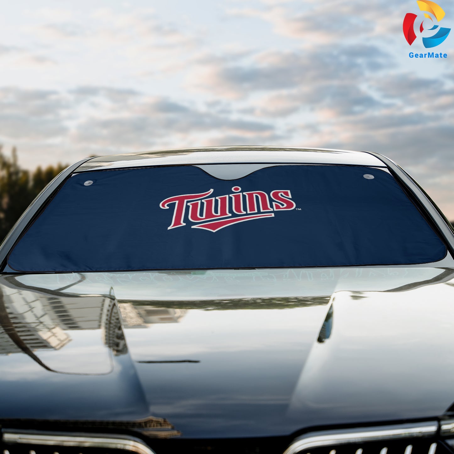 Minnesota Twins MLB Baseball Team Spirit Reflective Car Sunshade – Premium Heat & UV Protection, Universal Fit