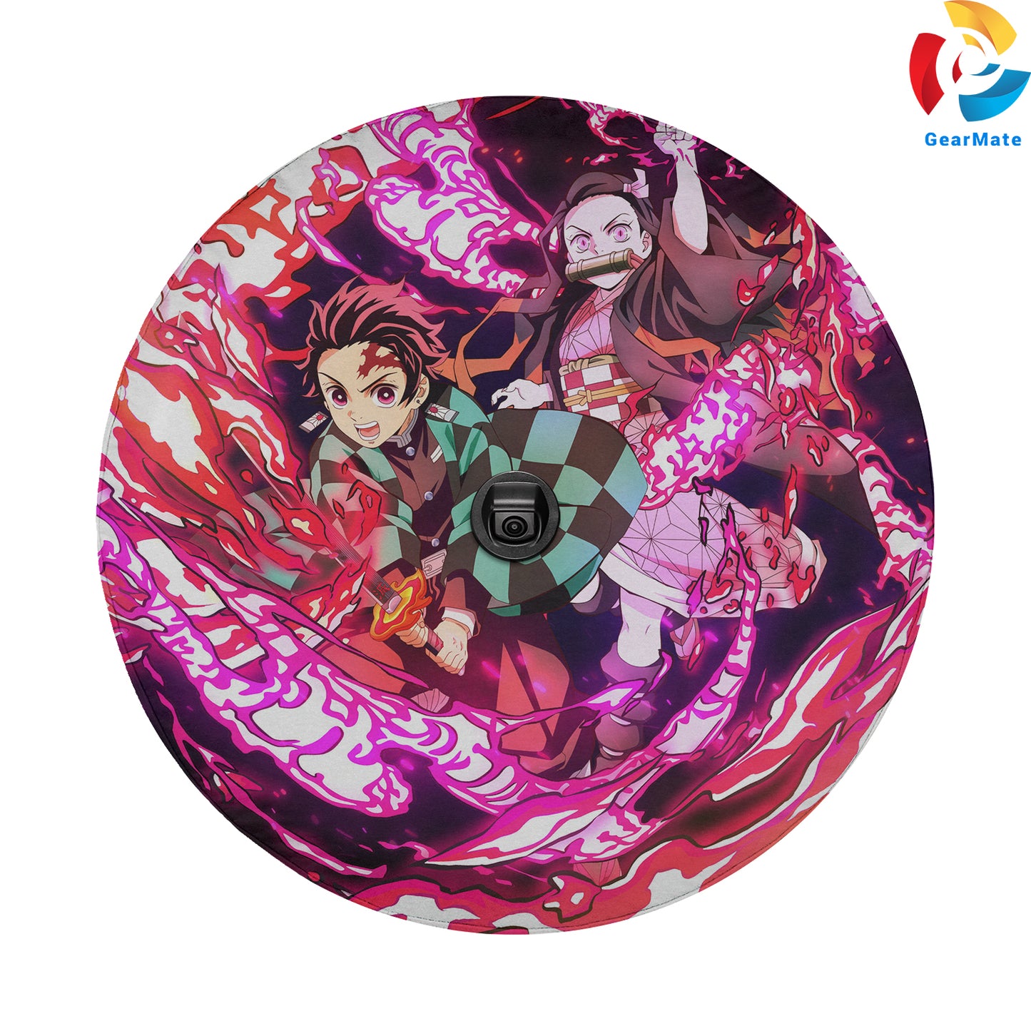 Demon Slayer Kimetsu No Yaiba Spare Tire Cover – Premium Waterproof UV Resistant Protector