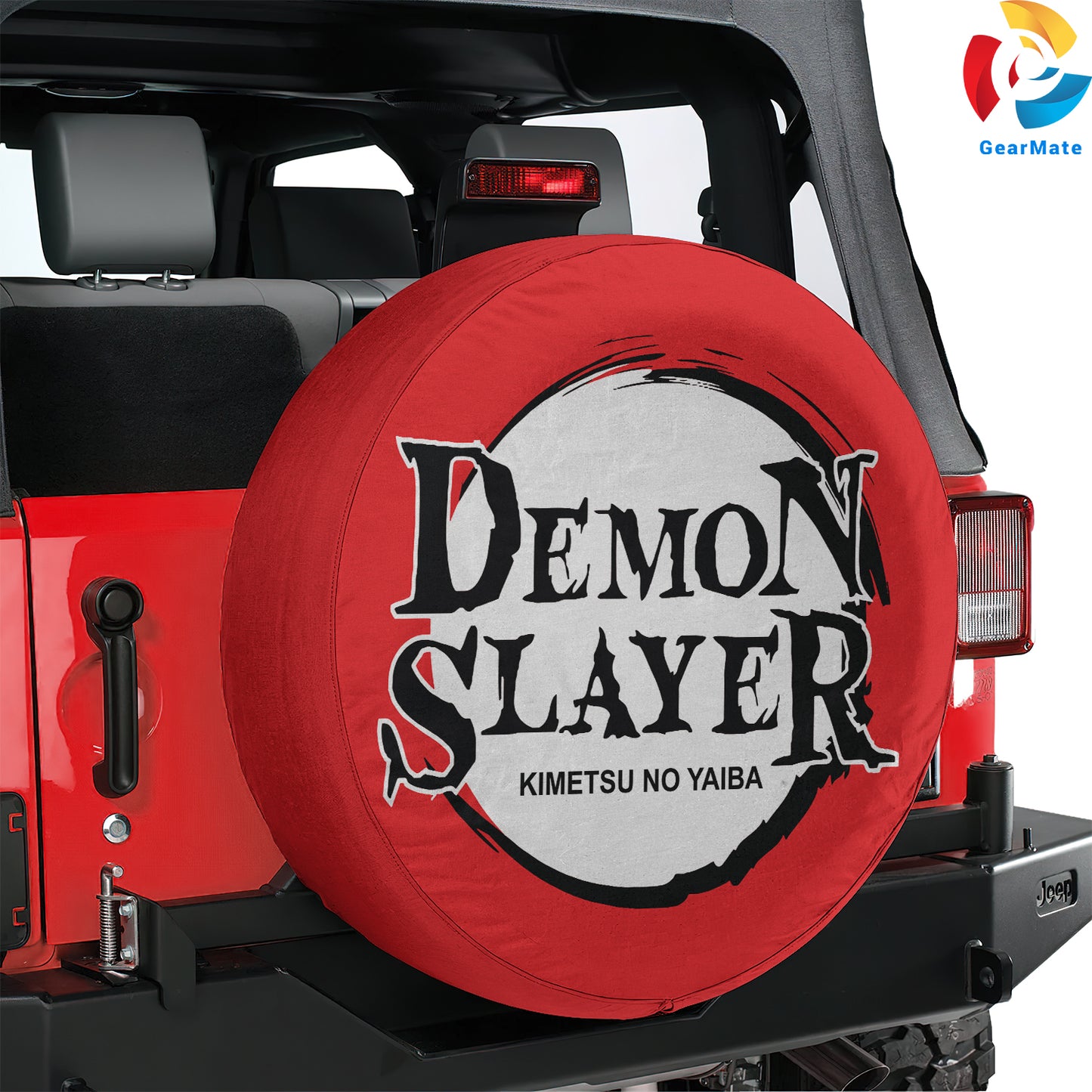 Demon Slayer Spare Tire Cover – Premium Waterproof UV Resistant Protector