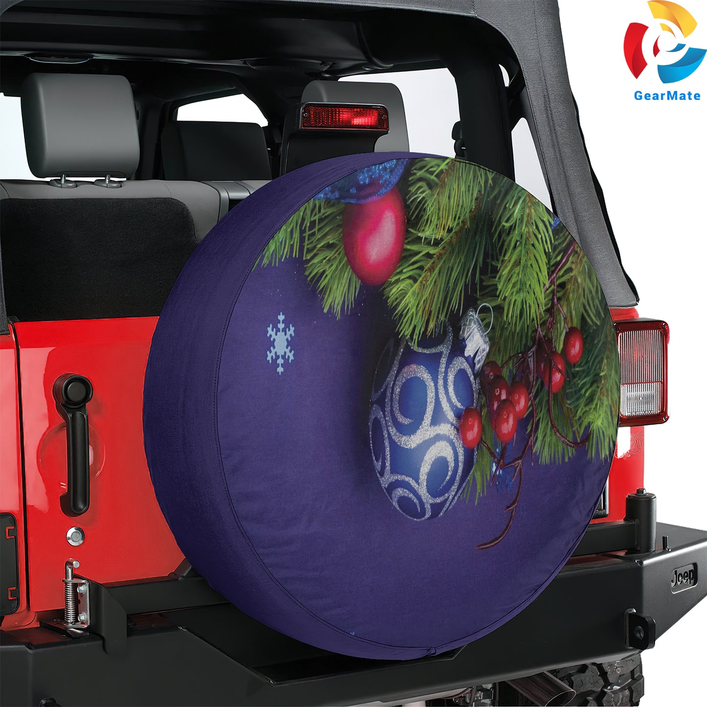 Merry Christmas 2024 Christmas Balls Spare Tire Cover – Premium Waterproof UV Resistant Protector