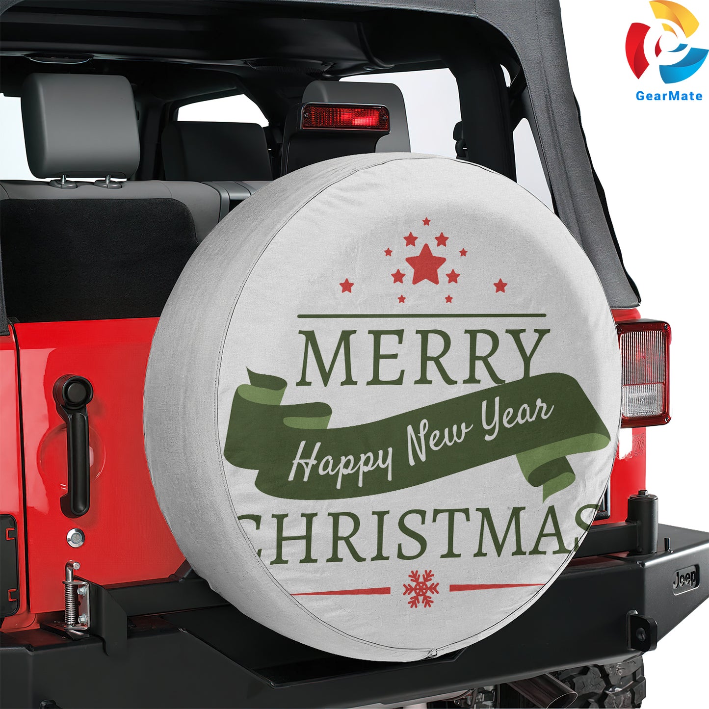 Merry Christmas 2024 Spare Tire Cover – Premium Waterproof UV Resistant Protector