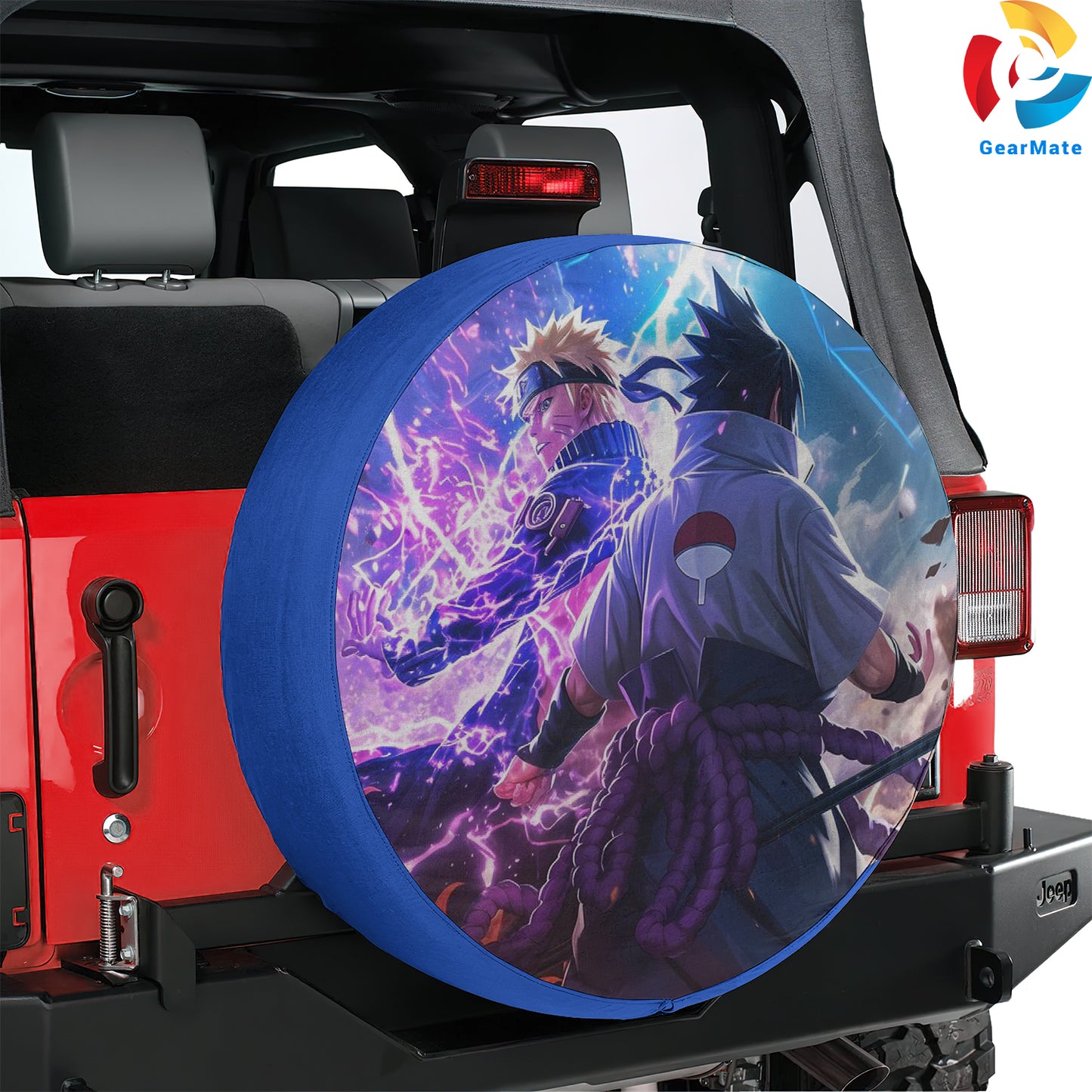 Naruto Uchiha Narutoverse Spare Tire Cover – Premium Waterproof UV-Resistant Protector