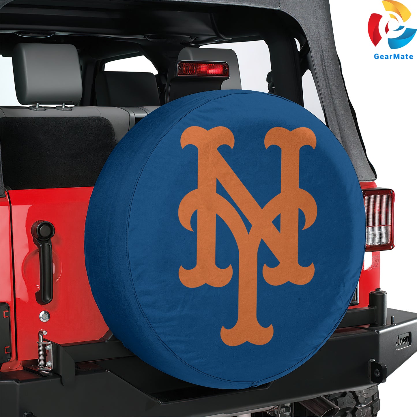 New York Mets MLB Fans Baseball Spare Tire Cover – Premium Waterproof UV-Resistant Protector