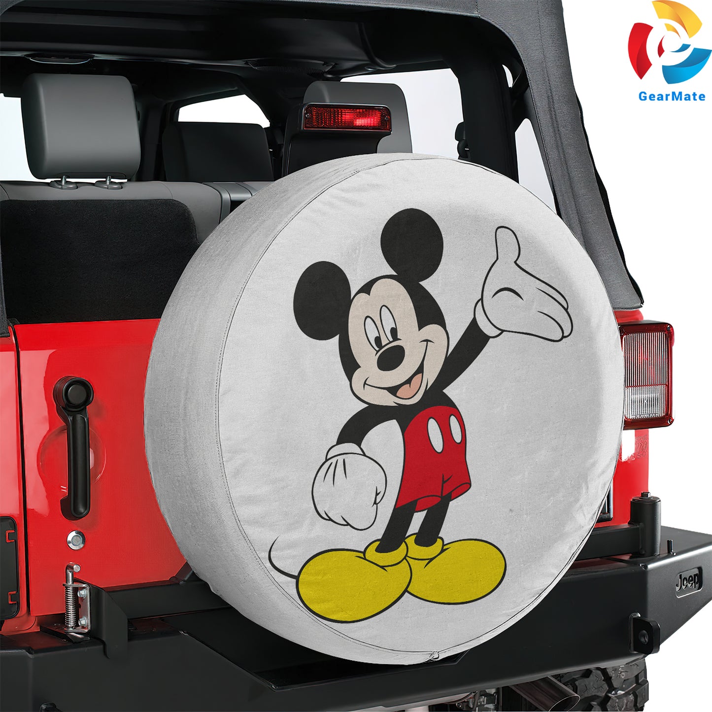 Mickey Mouse Welcome Spare Tire Cover – Premium Waterproof UV Resistant Protector