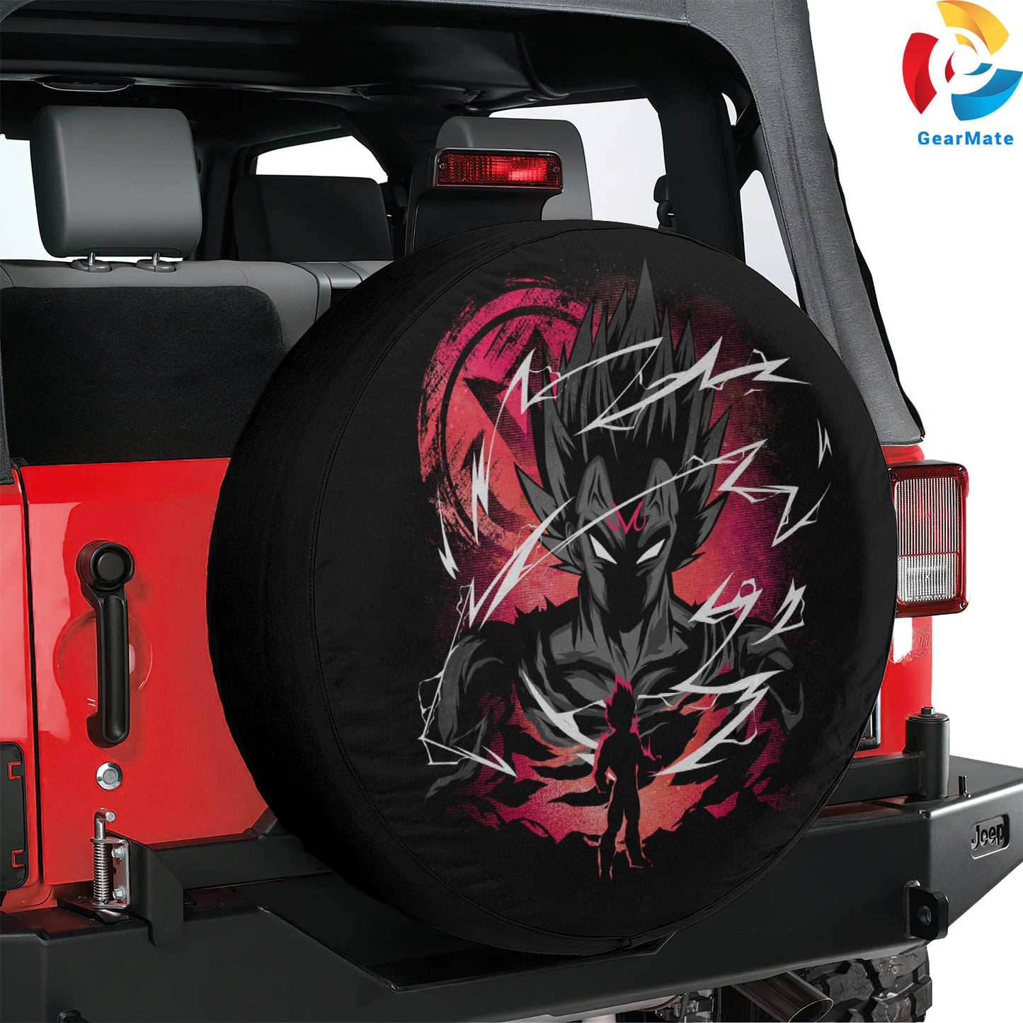 Dragon Ball Vegeta Majin Spare Tire Cover – Premium Waterproof UV-Resistant Protector