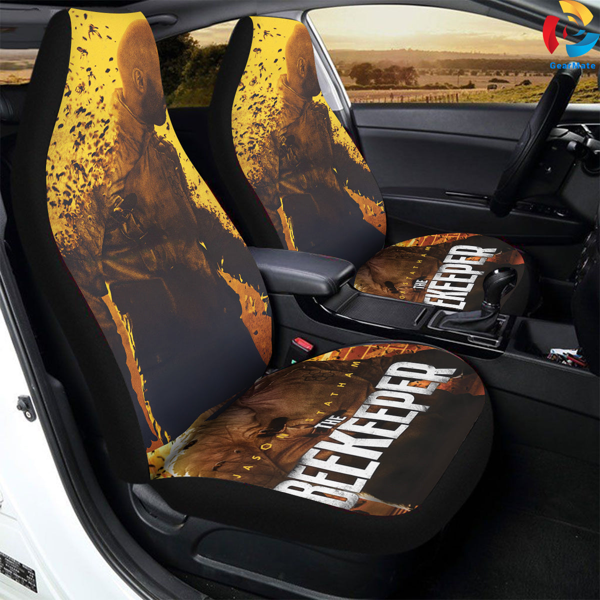 The Beekeeper Car Seat Covers – High Quality Graphic and Polar Fleece Protector Set