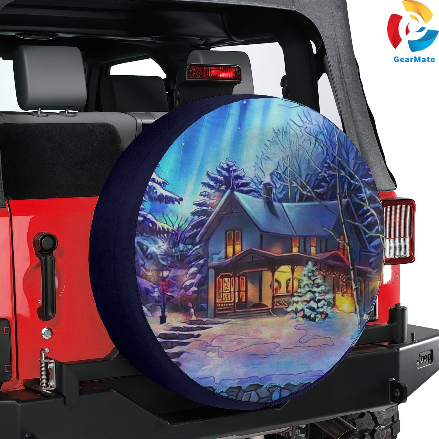 Merry Christmas 2024 Christmas Spirit Spare Tire Cover – Premium Waterproof UV Resistant Protector