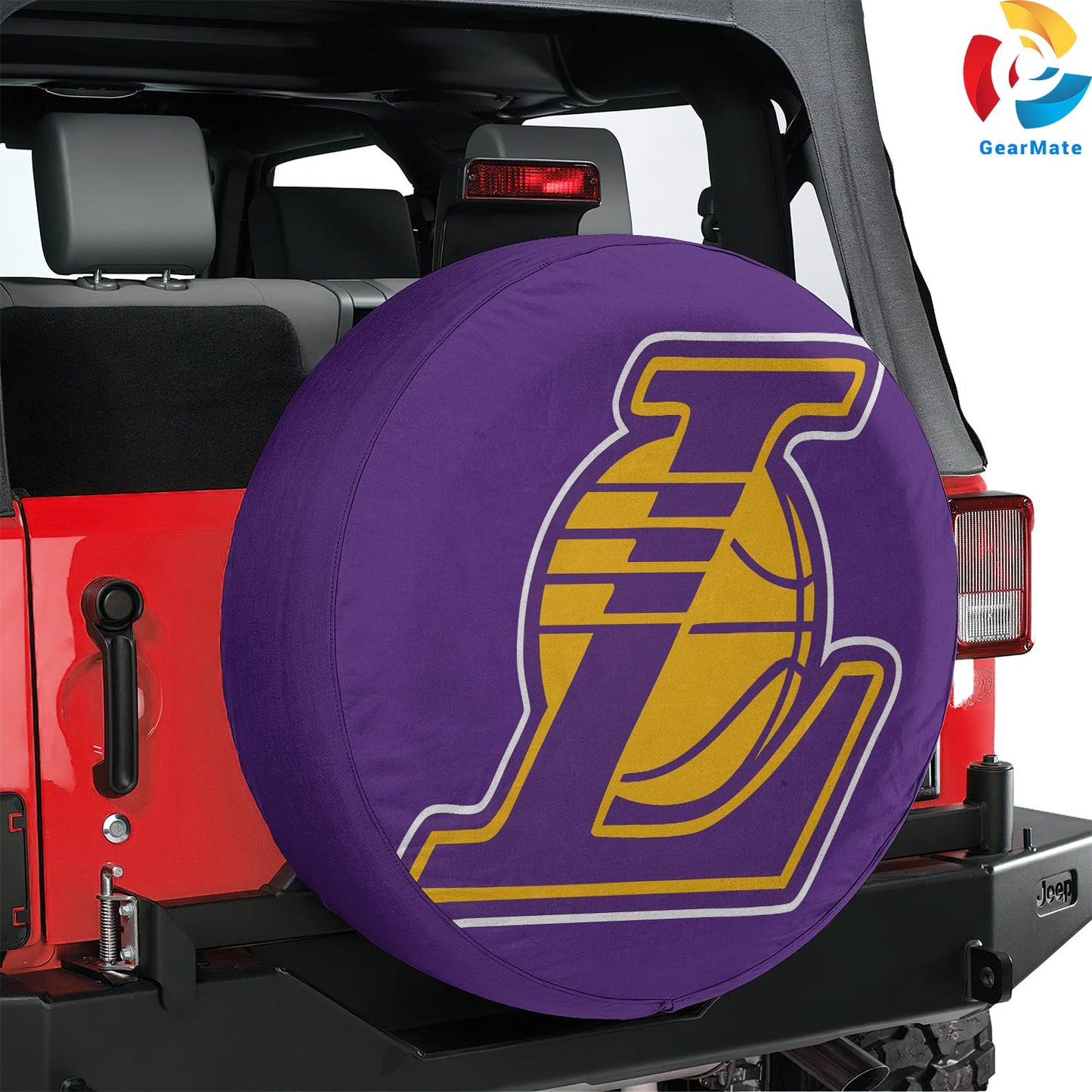 LA Lakers Fan Gear Spare Tire Cover – Premium Waterproof UV-Resistant Protector