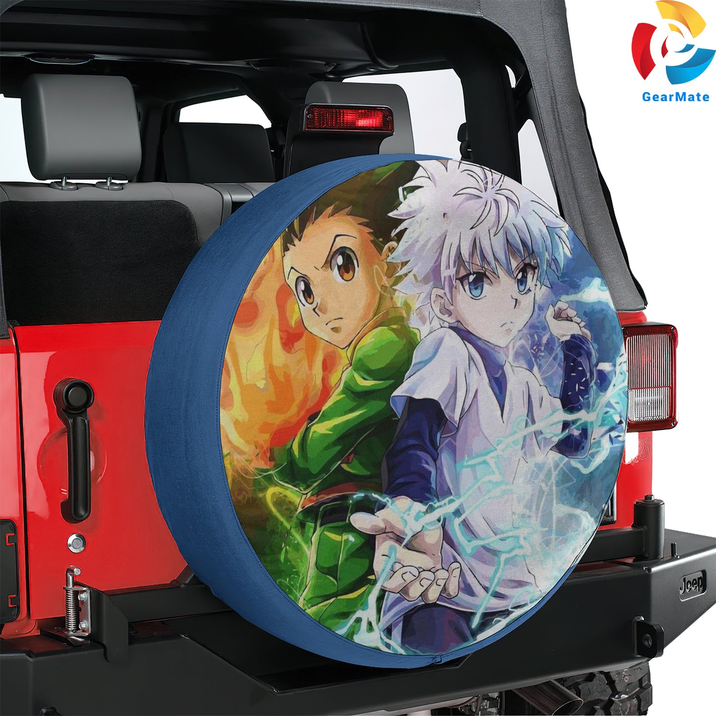 Hunter x Hunter Gon And Killua Hunter License Spare Tire Cover – Premium Waterproof UV-Resistant Protector