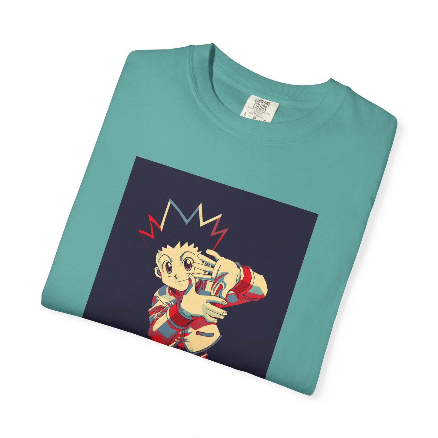 Hunter x Hunter Gon Freecss Minimalist Garment-Dyed T-Shirt – Premium Cotton Tee for Customization