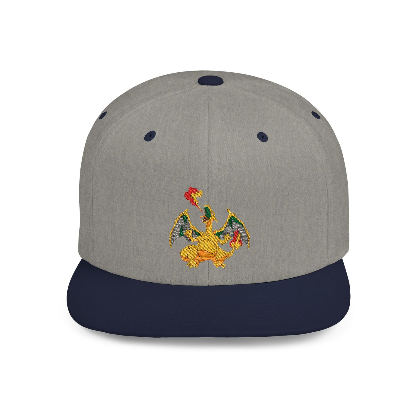 Charizard Pokemon Flat Bill Snapback – Lightweight, Custom Fit, Premium Quality