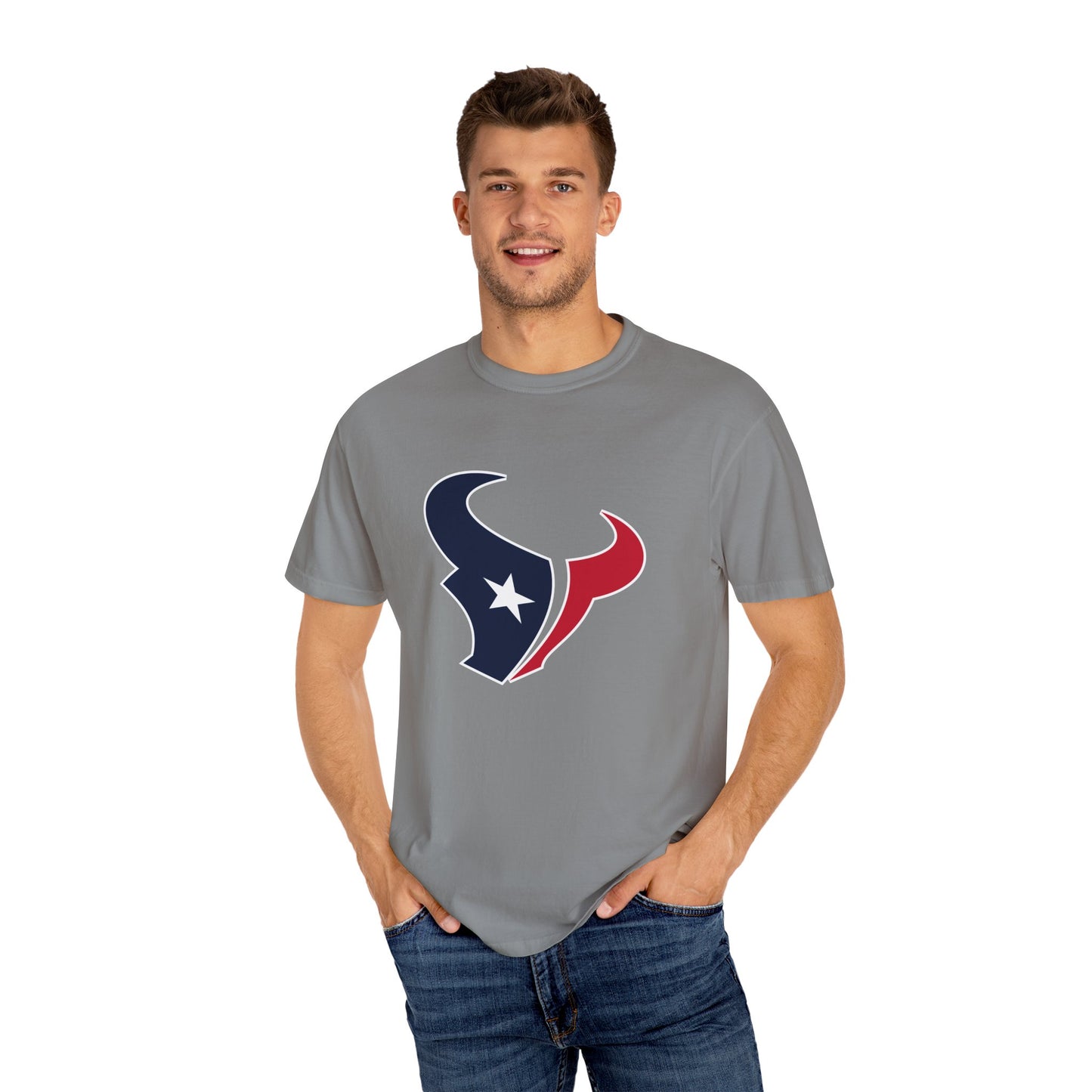 Houston Texans Gear Garment-Dyed T-Shirt – Premium Cotton Tee for Customization