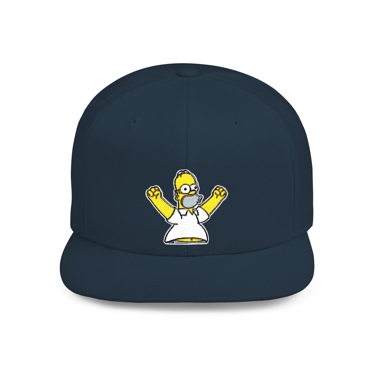 Homer Simpson Flat Bill Snapback – Lightweight, Custom Fit, Premium Quality