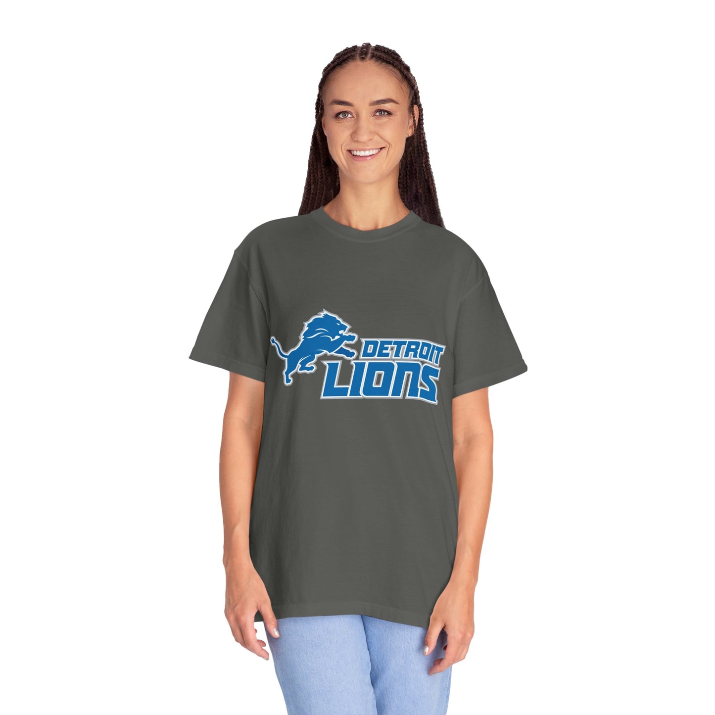 Detroit Lions Nation Garment-Dyed T-Shirt – Premium Cotton Tee for Customization