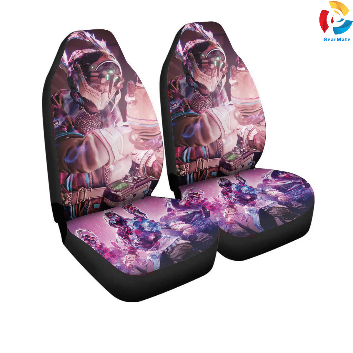 Destiny 2 Car Seat Covers – High Quality Graphic and Polar Fleece Protector Set