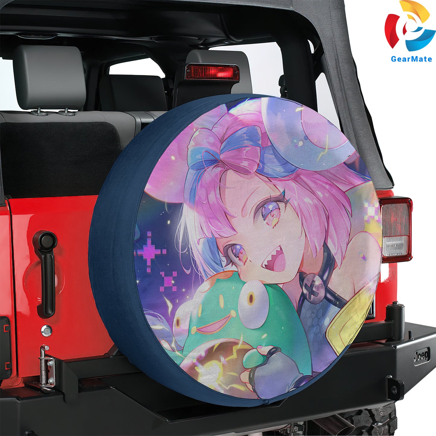 Pokemon Scarlet and Violet Anime Spare Tire Cover – Premium Waterproof UV Resistant Protector