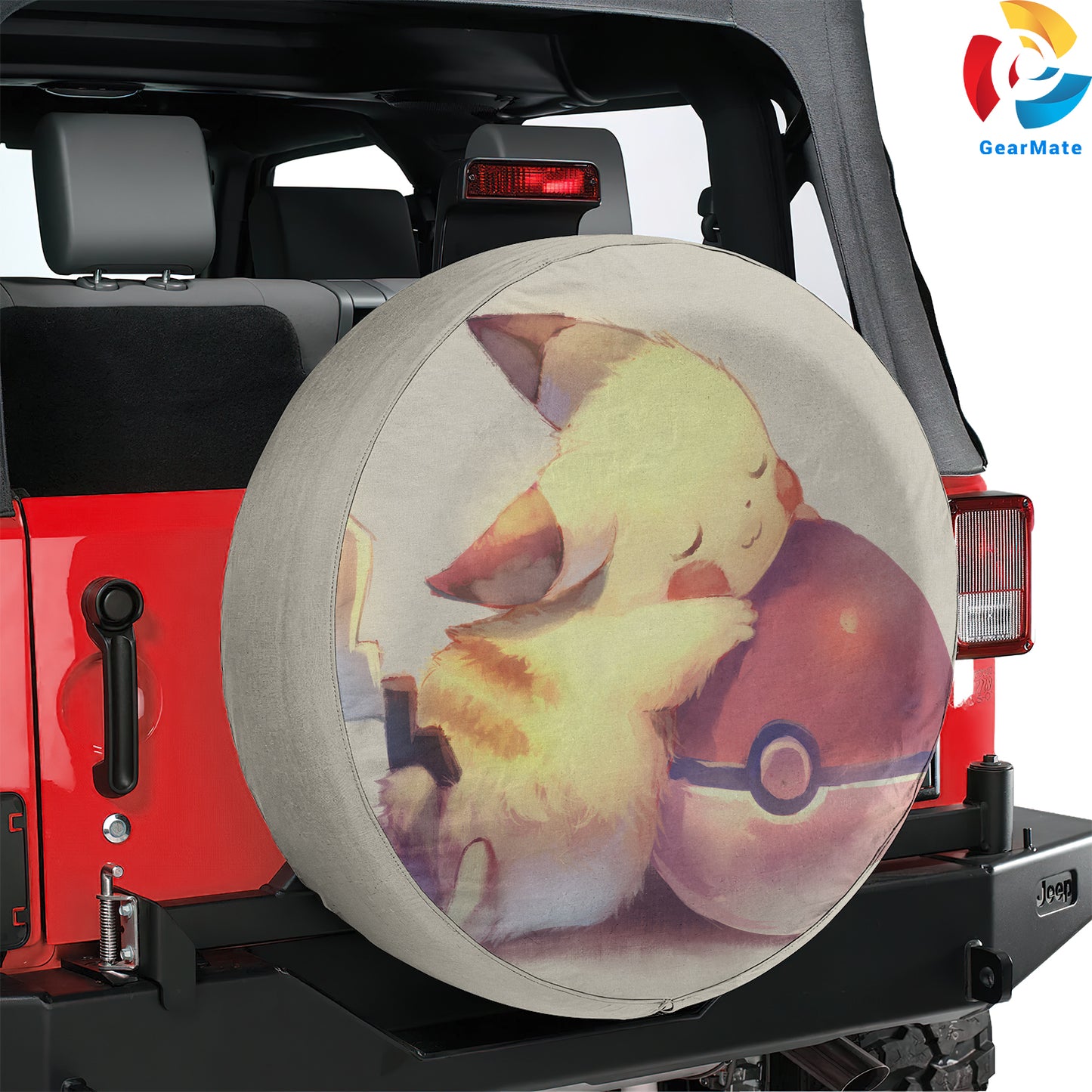 Pokemon Pikachu Anime Spare Tire Cover – Premium Waterproof UV Resistant Protector