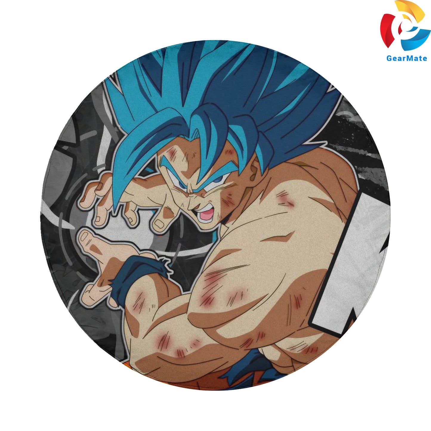 Super Saiyan Blue Goku Spare Tire Cover – Premium Waterproof UV-Resistant Protector