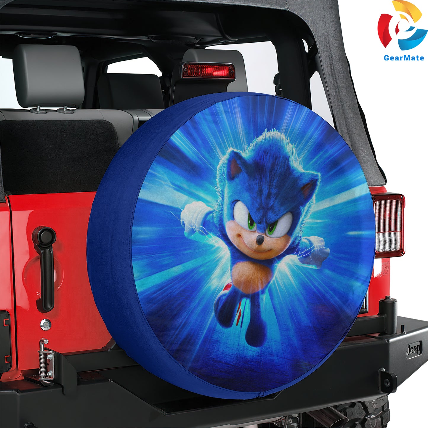 Sonic The Hedgehog Anime Spare Tire Cover – Premium Waterproof UV Resistant Protector