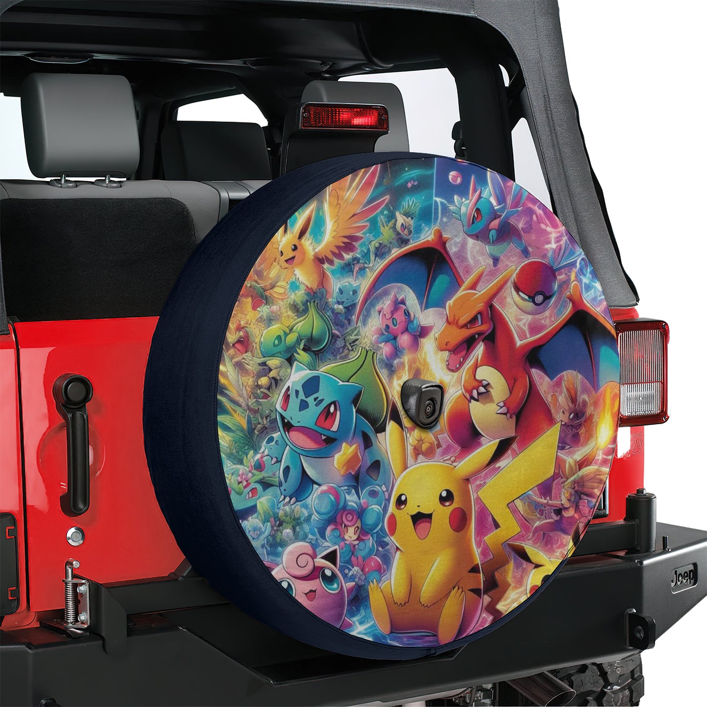 Pokemon United Anime Spare Tire Cover – Premium Waterproof UV Resistant Protector