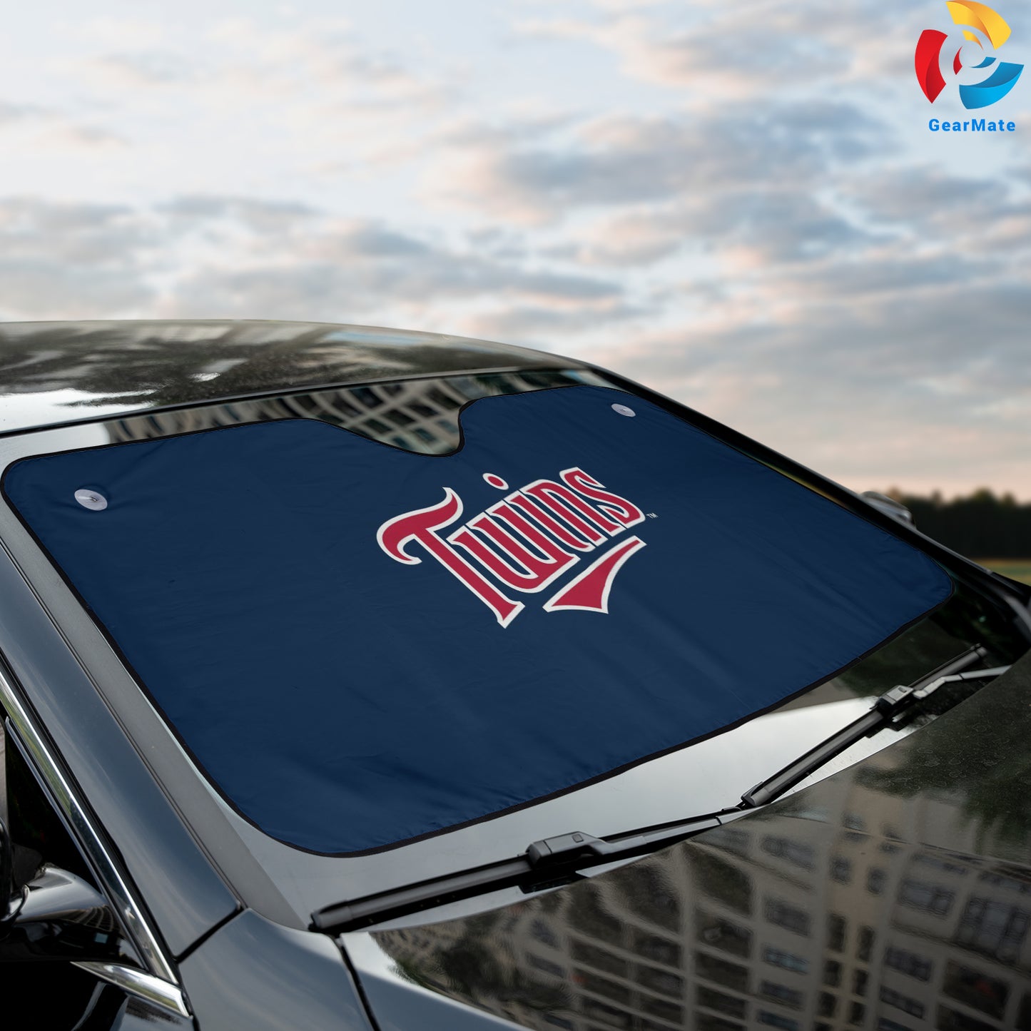 Minnesota Twins MLB Baseball Team Spirit Reflective Car Sunshade – Premium Heat & UV Protection, Universal Fit