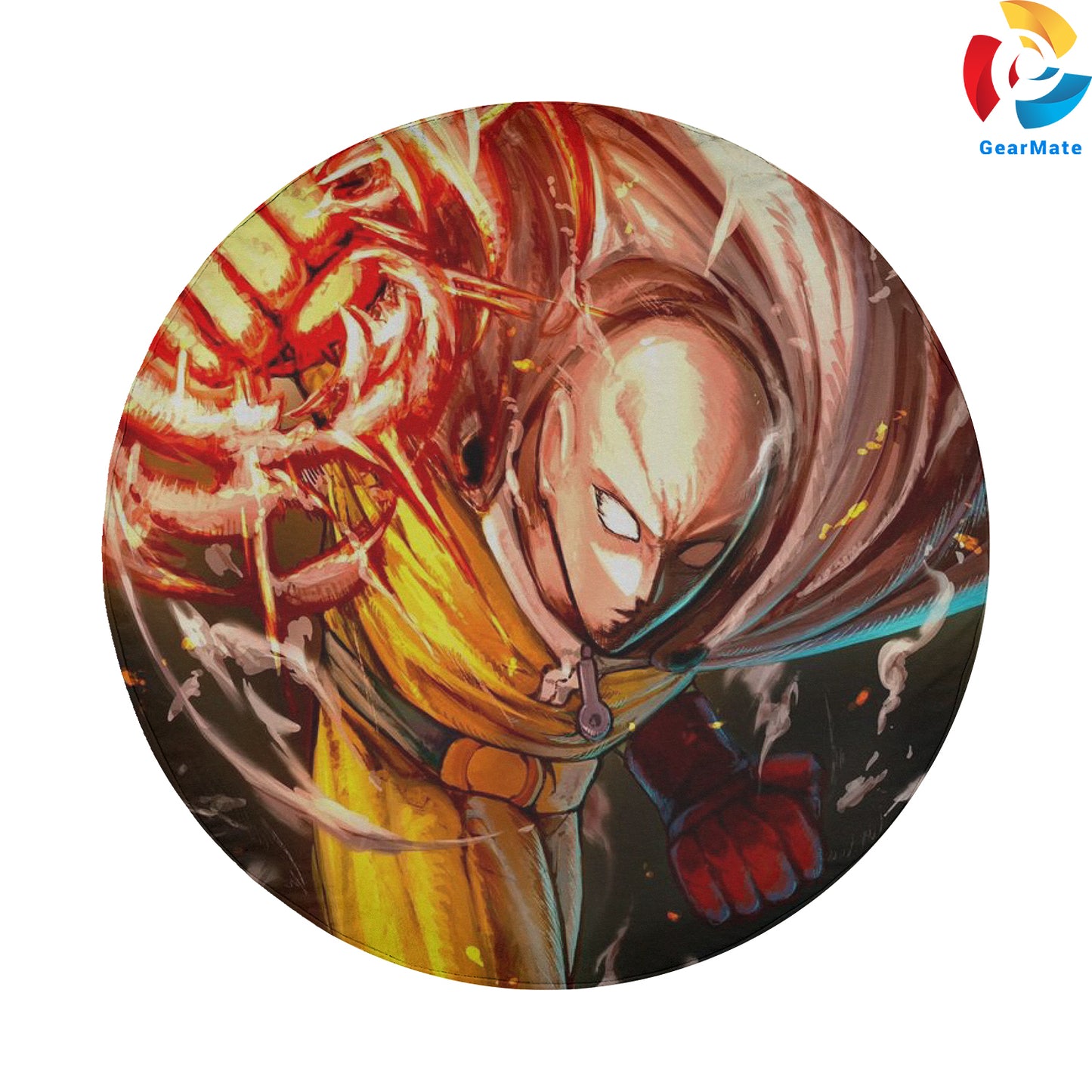 One Punch Man FanArt Spare Tire Cover – Premium Waterproof UV-Resistant Protector