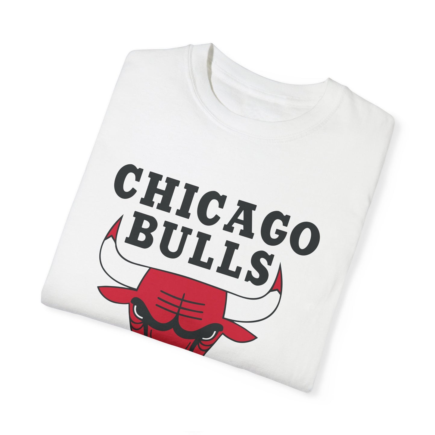 Chicago Bulls NBA Garment-Dyed T-Shirt – Premium Cotton Tee for Customization