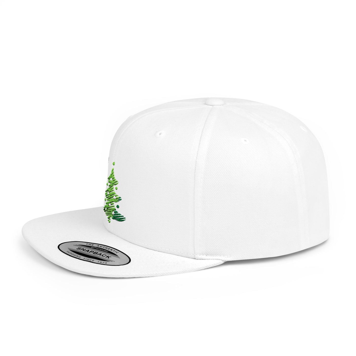 Christmas Tree Holiday Decor Flat Bill Snapback – Lightweight, Custom Fit, Premium Quality