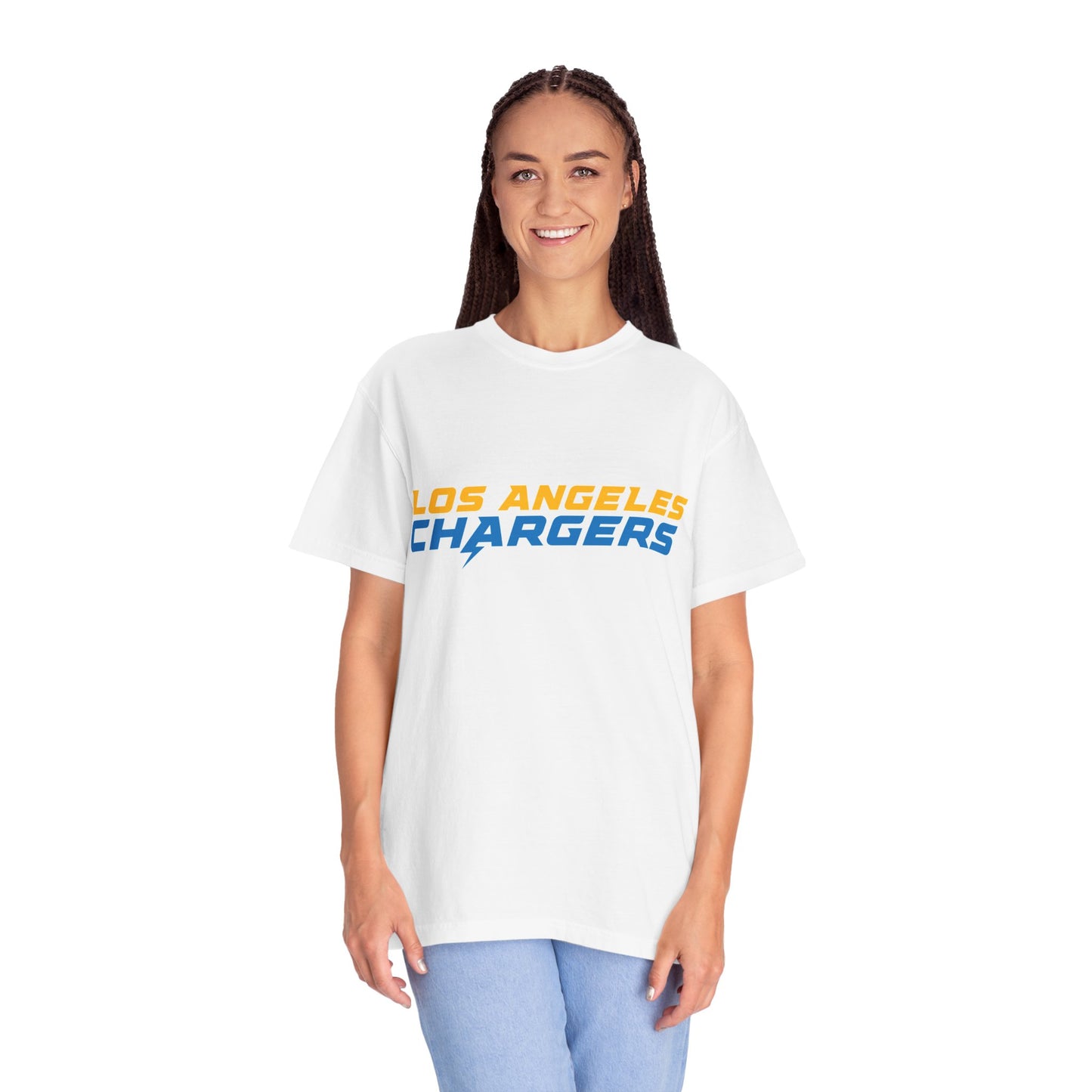 Los Angeles Chargers Gear Garment-Dyed T-Shirt – Premium Cotton Tee for Customization